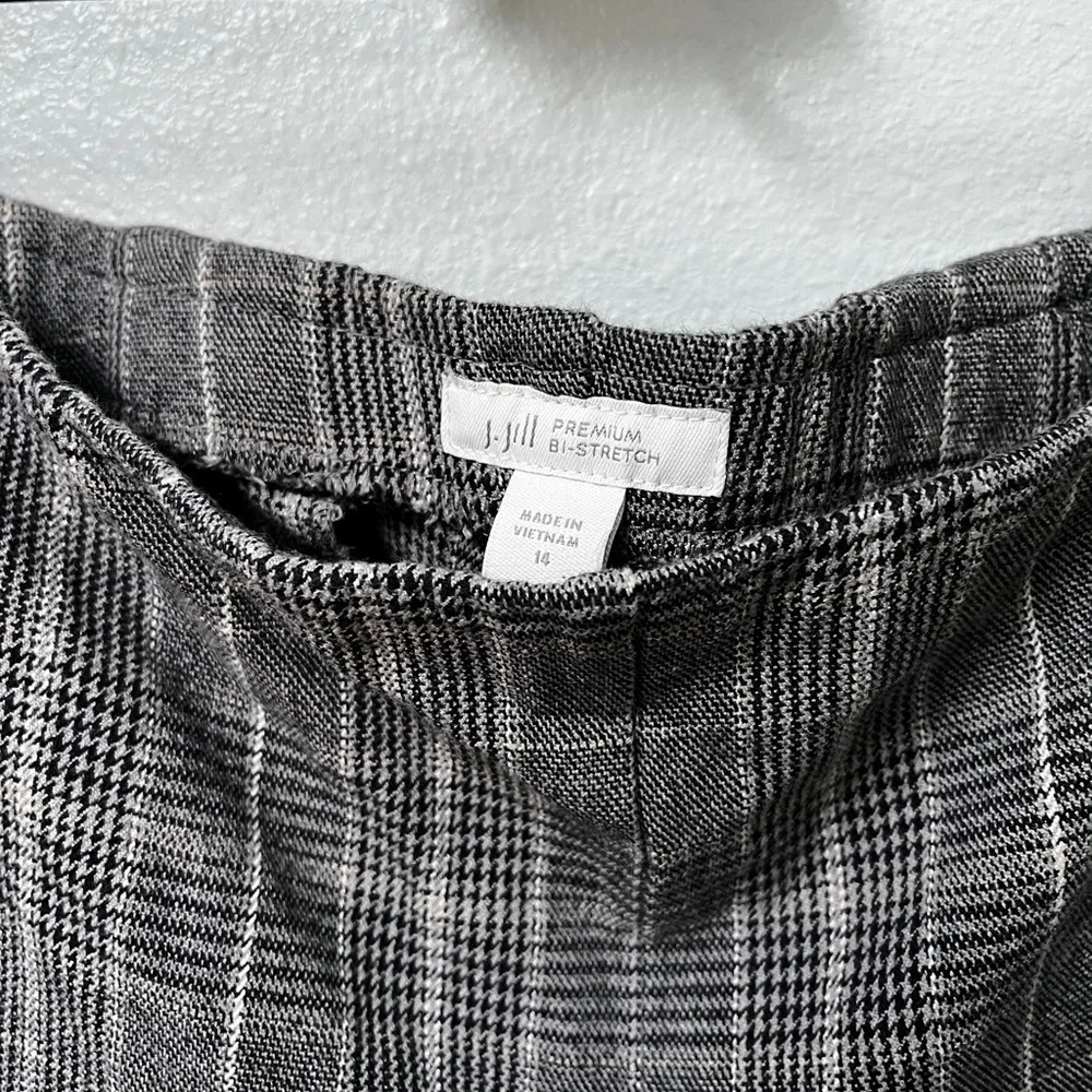 J. Jill Black and White Plaid Pants - Picture 2 of 3